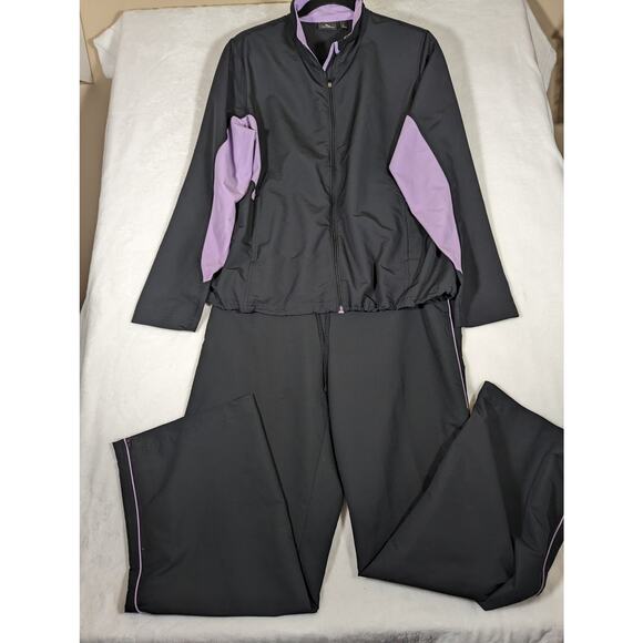 Tek Gear track suit 3 piece L includes coordinating chicos tank all zippers work - Picture 3 of 13